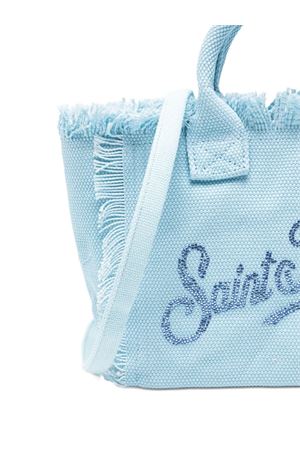 Borsa a mano Vanity in canvas di cotone celeste SAINT BARTH KIDS | VAMI00100404L